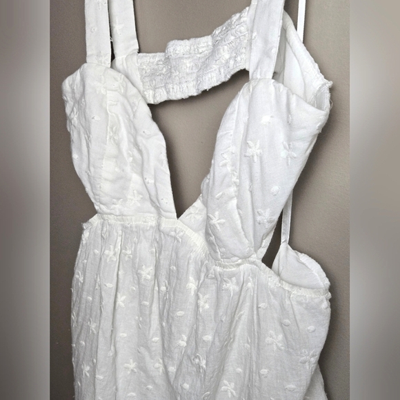 Princess Polly Khalia Cut Out Open Back White Mini Dress, Size 8 - Picture 2 of 4